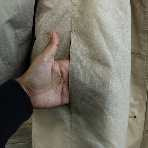 'London Fog' VINTAGE cotton tan size 10 weather wear trench coat - Picture 6 of 11